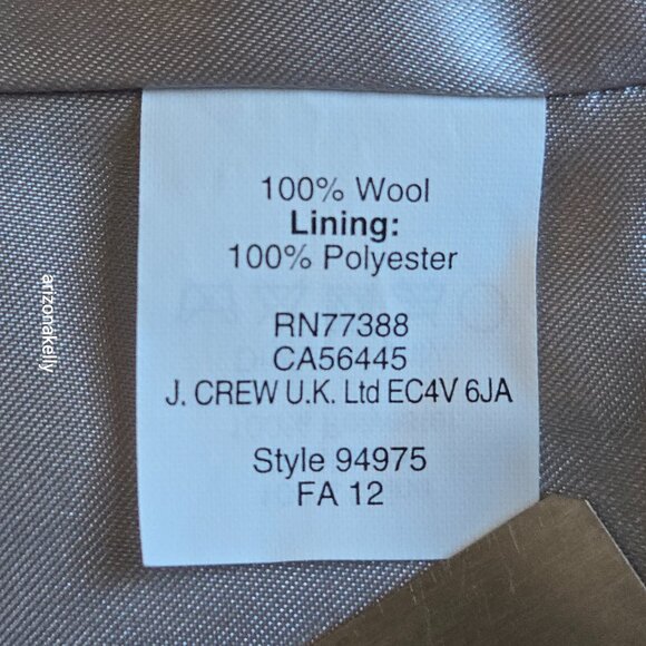 NWT J.Crew Schoolboy Blazer Wool Herringbone Blue Size 2 - Picture 9 of 12